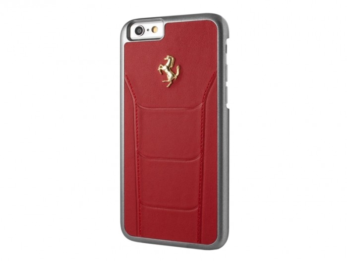 ferrari real debossed leather hardcase red FESEGHCP6RE