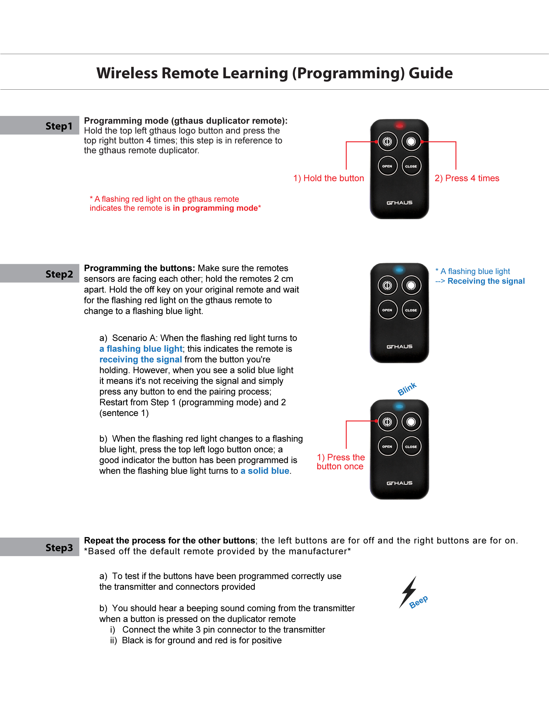 Wireless Remote ONE-TOUCH Upgrade [for GTC Only] Vacuum | GTHaus